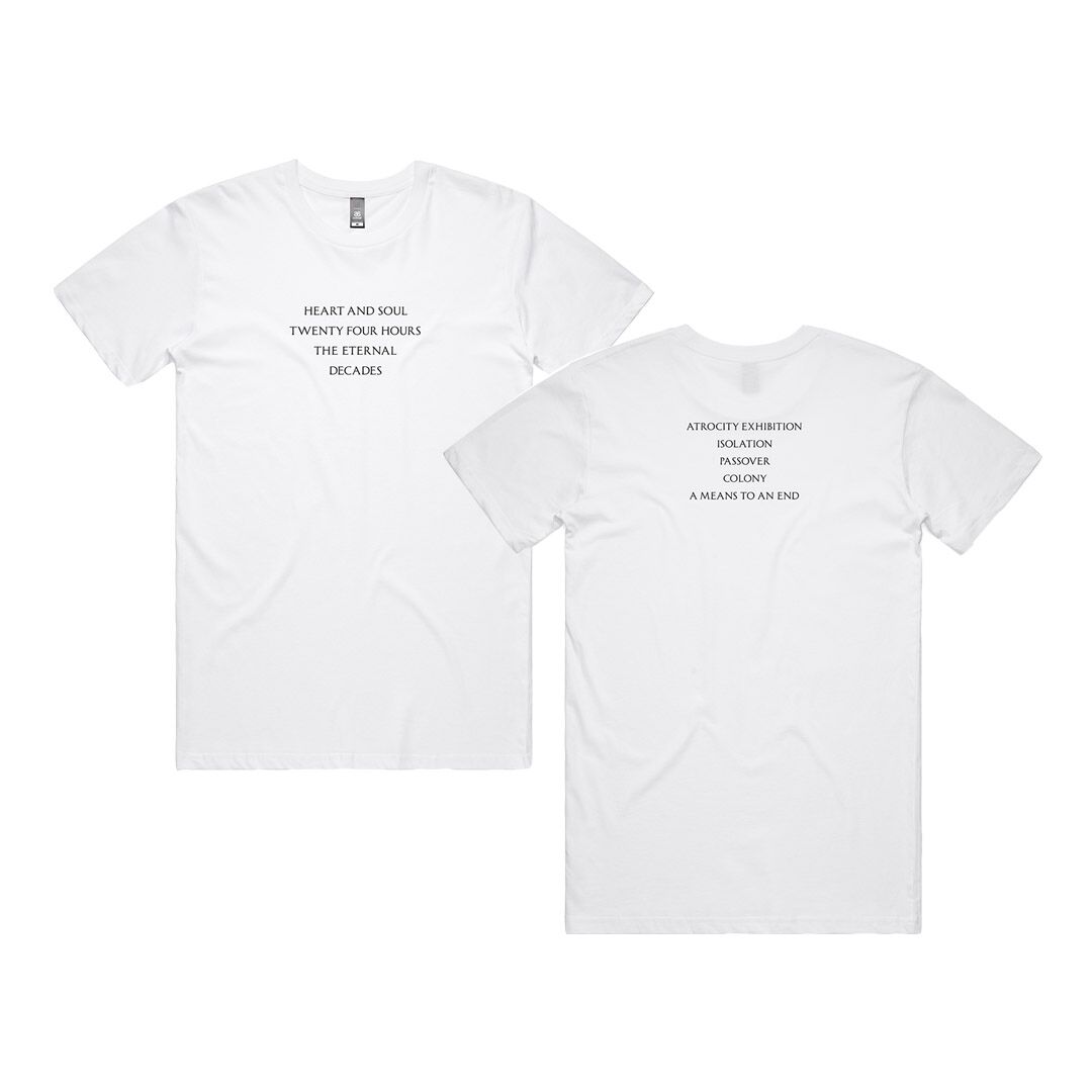 Closer Tracklist White T-Shirt