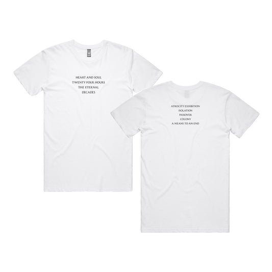 Closer Tracklist White T-Shirt