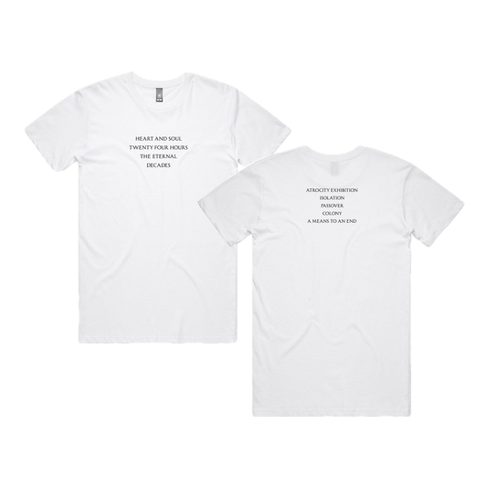 Closer Tracklist White T-Shirt