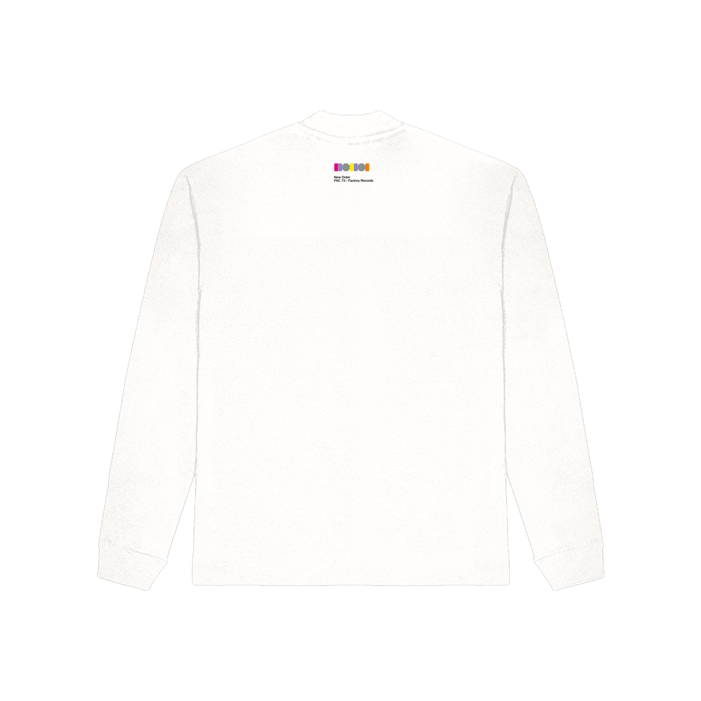 Blue Monday Wheel White Longsleeve