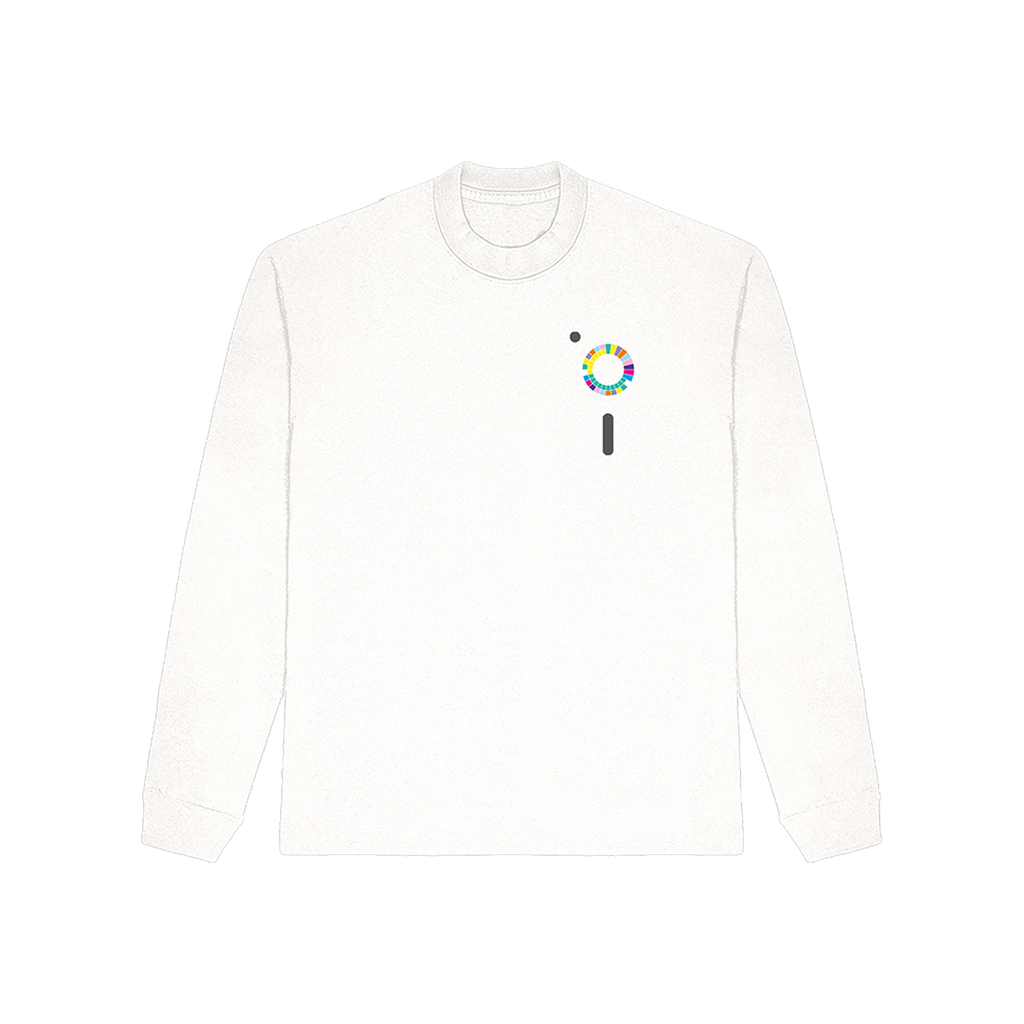 Blue Monday Wheel White Longsleeve