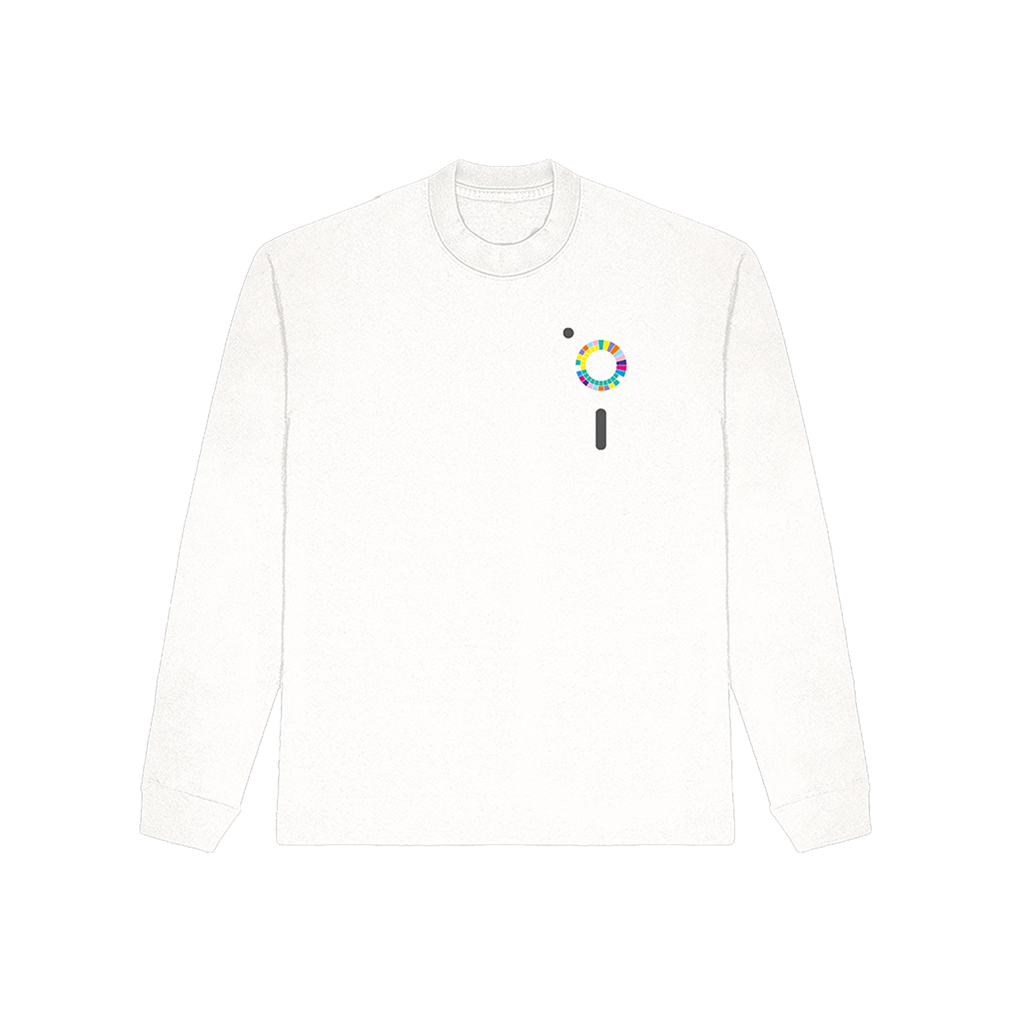 Blue Monday Wheel White Longsleeve
