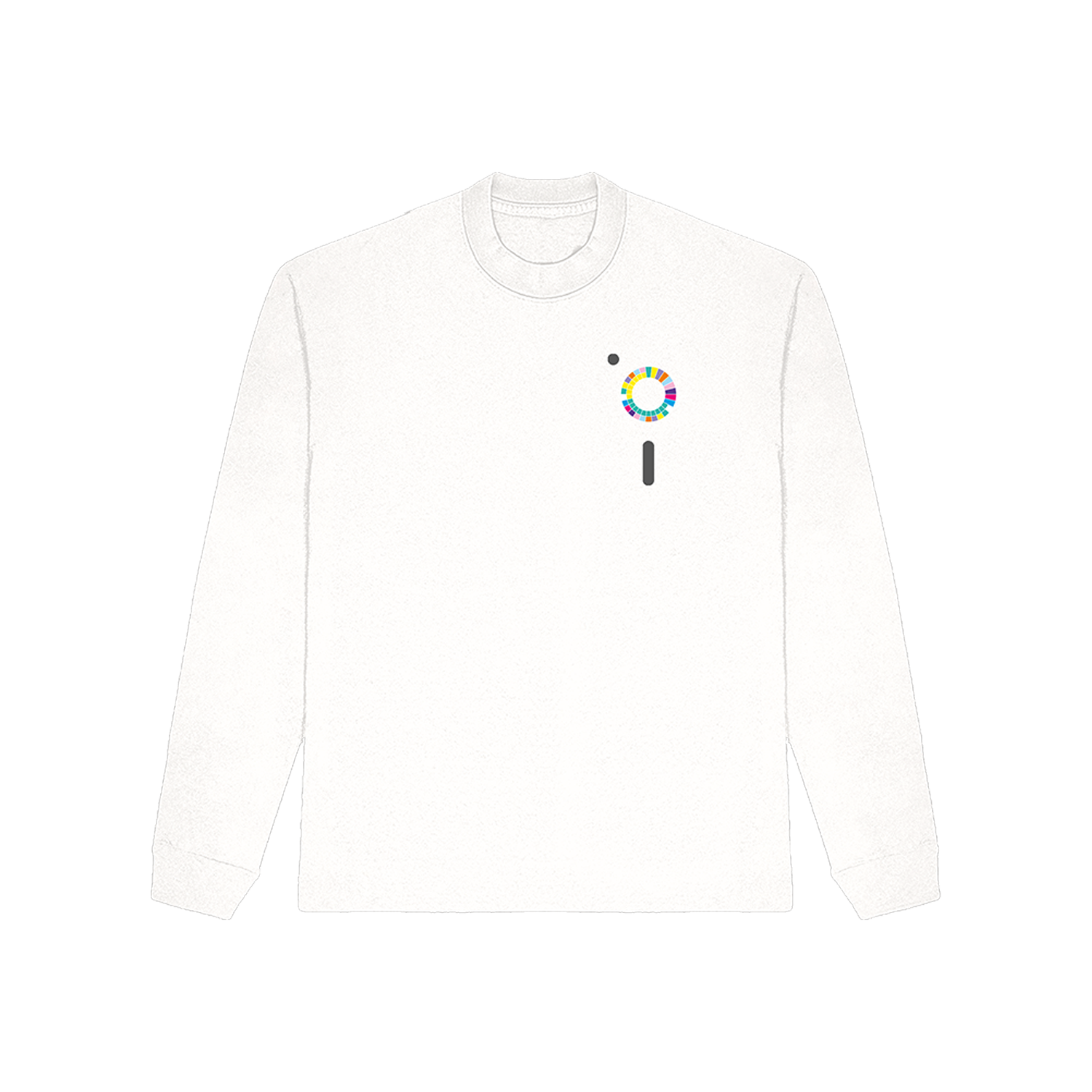 Blue Monday Wheel White Longsleeve
