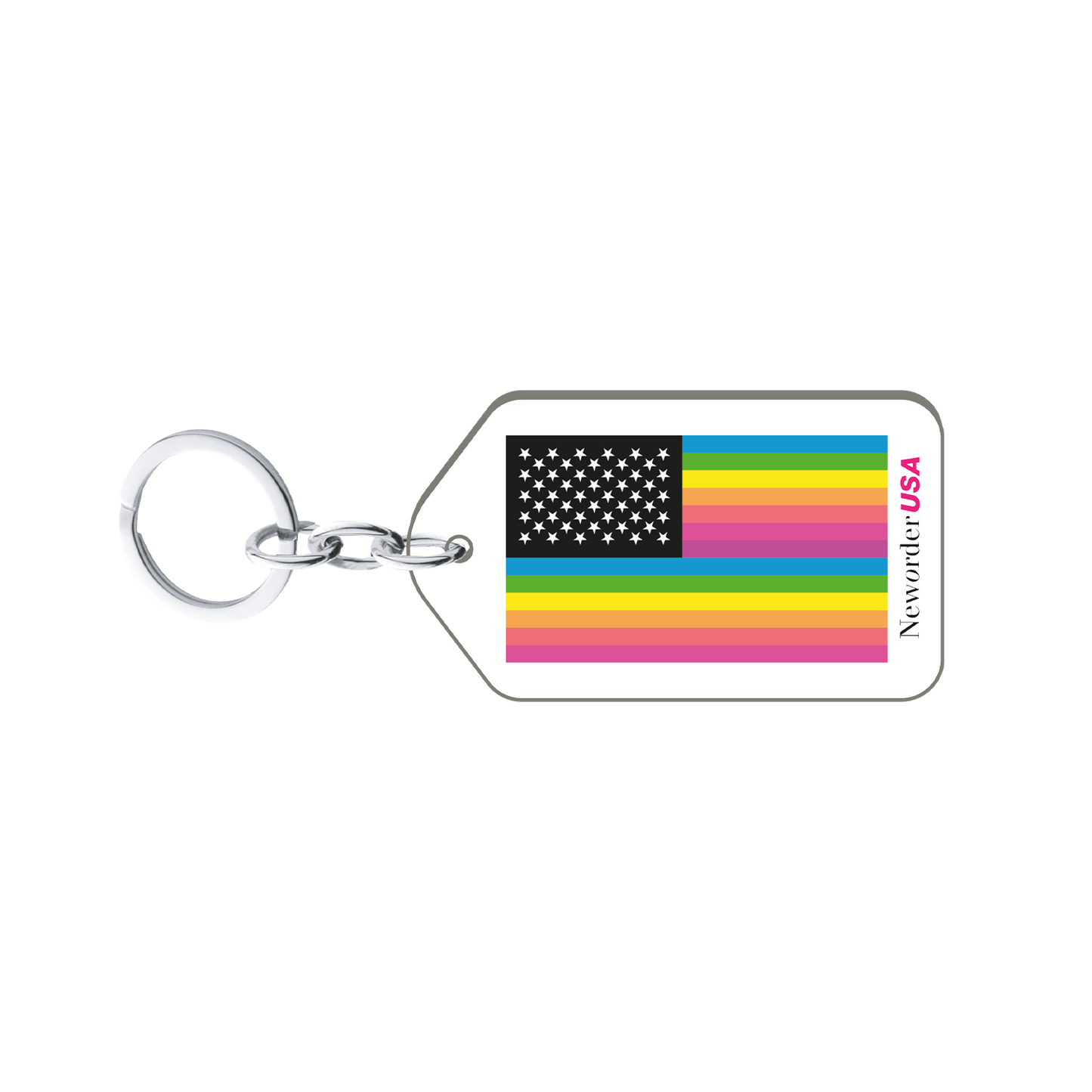 USA Flag Keyring