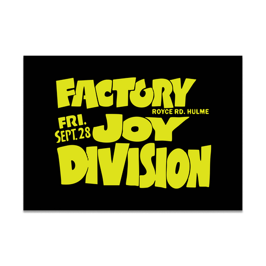 Factory Joy Division Poster