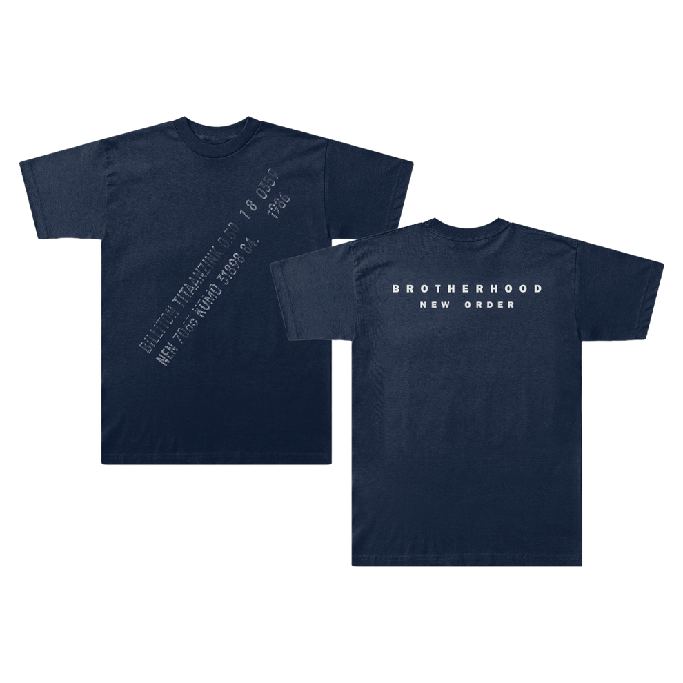 Brotherhood Stamp T-Shirt Navy – New Order